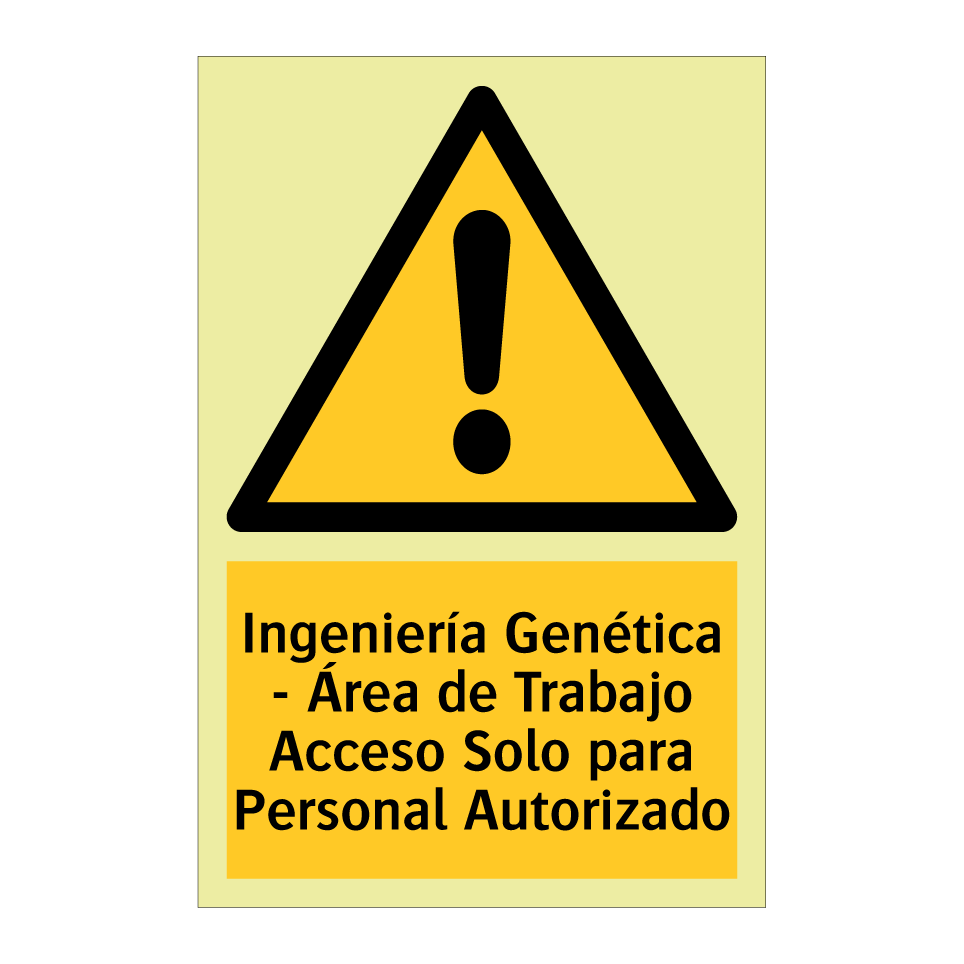 Ingeniería Genética - Área de Trabajo Acceso Solo para Personal Autorizado