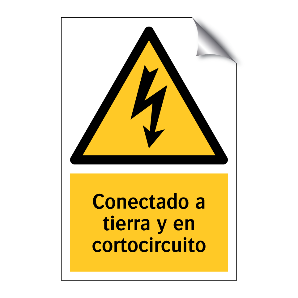 Conectado a tierra y en cortocircuito