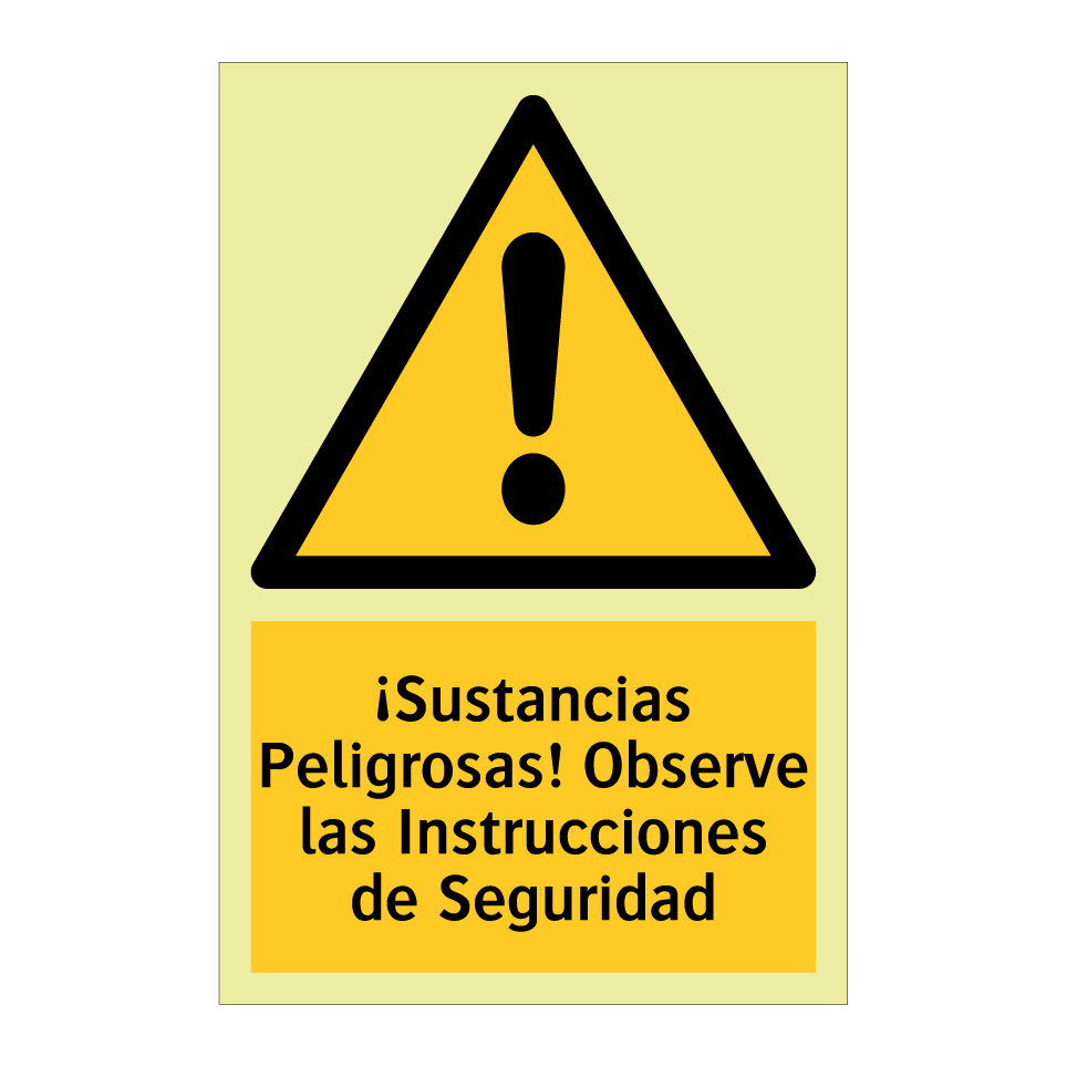 ¡Sustancias Peligrosas! Observe las Instrucciones de Seguridad