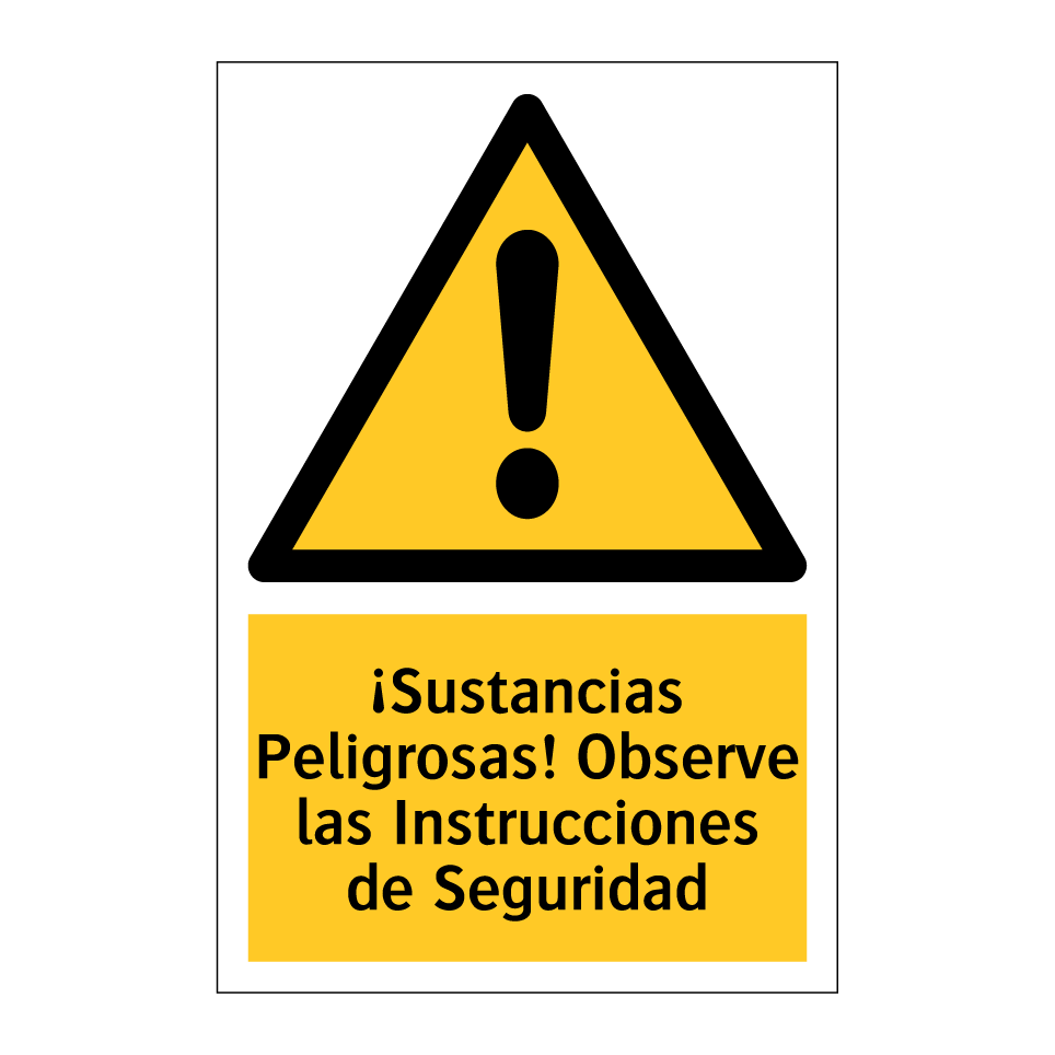 ¡Sustancias Peligrosas! Observe las Instrucciones de Seguridad