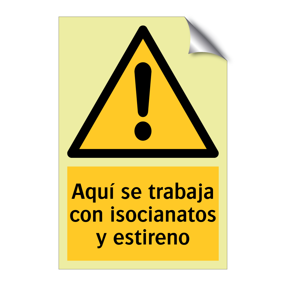 Aquí se trabaja con isocianatos y estireno