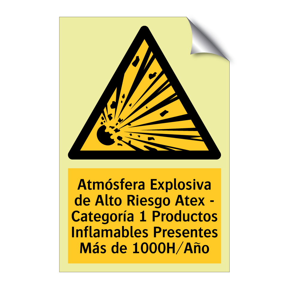 Atmósfera Explosiva de Alto Riesgo Atex - Categoría 1 Productos Inflamables Presentes Más de 1000H/Año