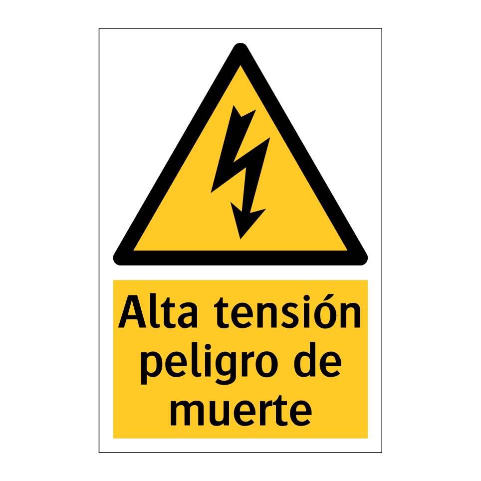 Alta tensión peligro de muerte