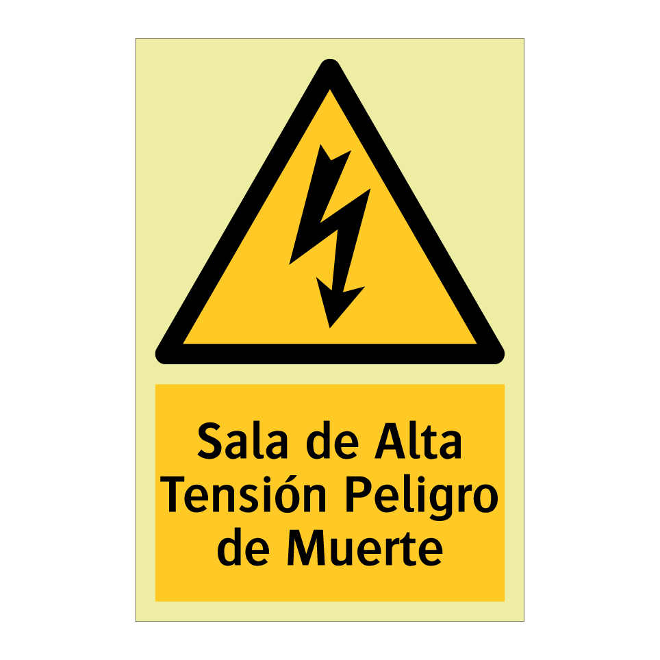 Sala de Alta Tensión Peligro de Muerte