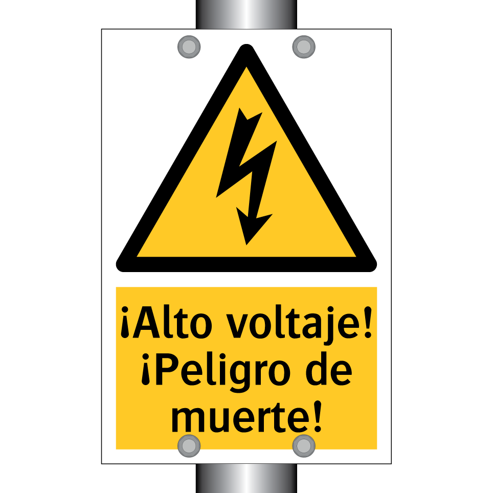 ¡Alto voltaje! ¡Peligro de muerte!