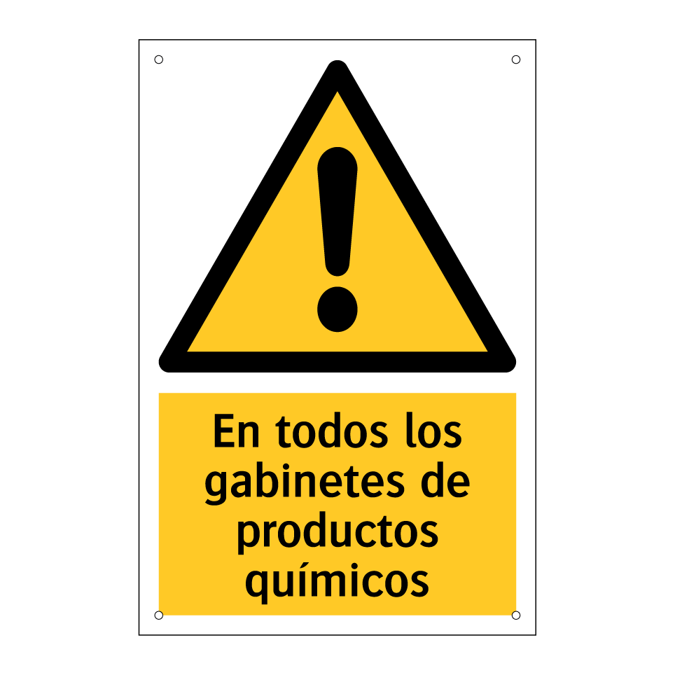 En todos los gabinetes de productos químicos