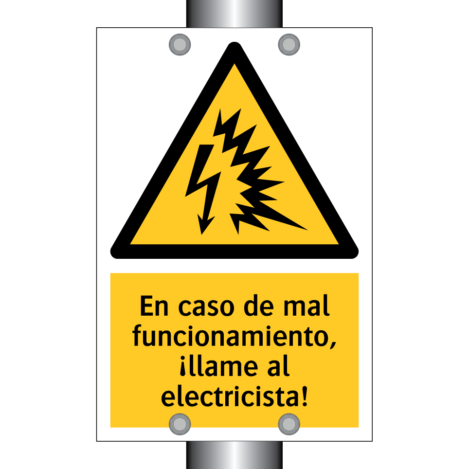 En caso de mal funcionamiento, ¡llame al electricista!