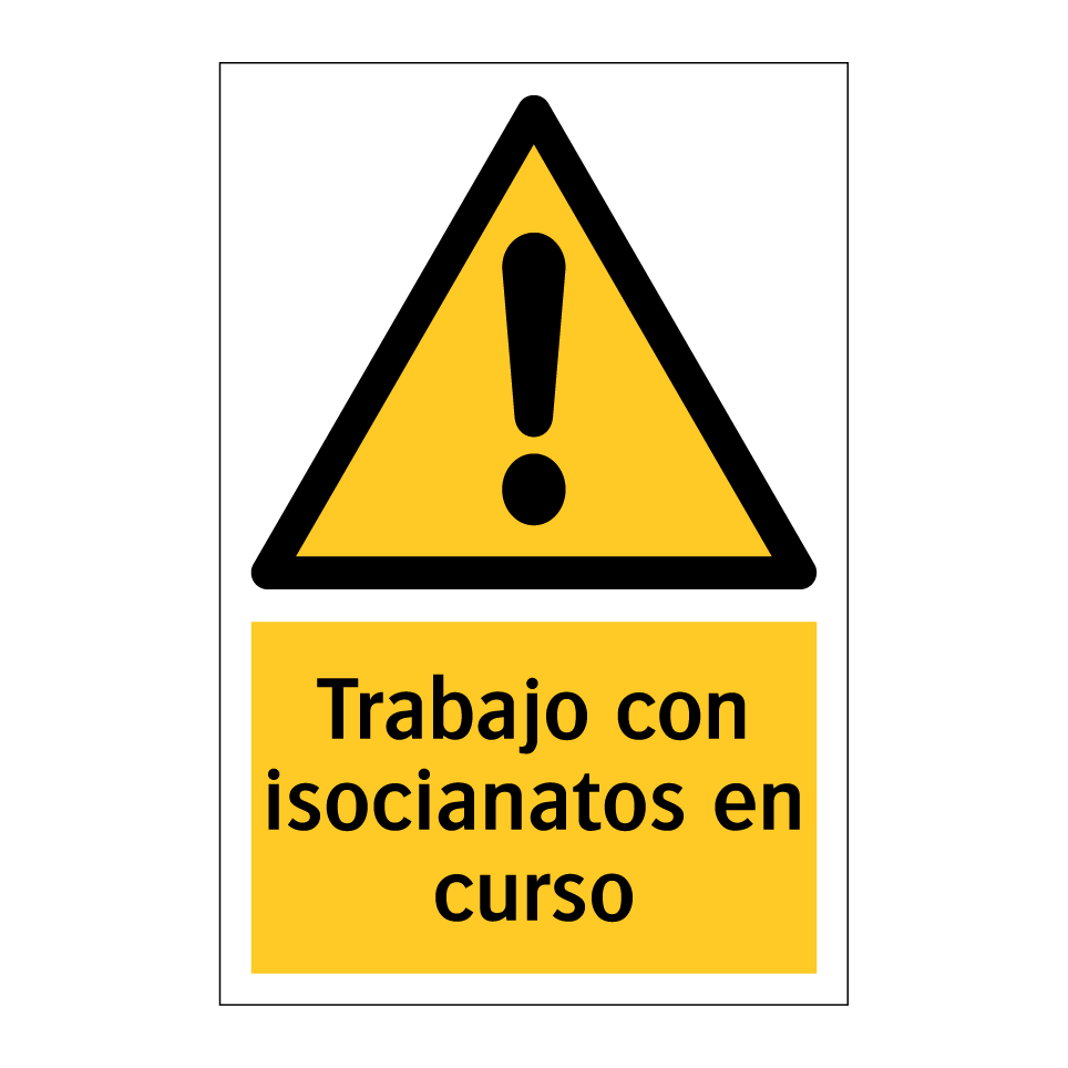 Trabajo con isocianatos en curso