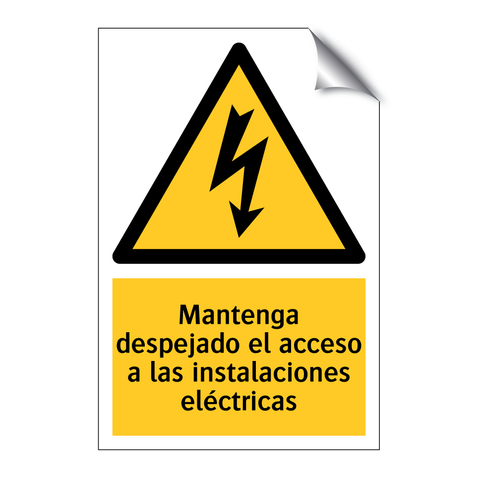 Mantenga despejado el acceso a las instalaciones eléctricas