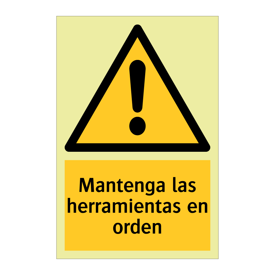 Mantenga las herramientas en orden
