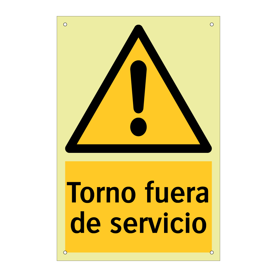 Torno fuera de servicio