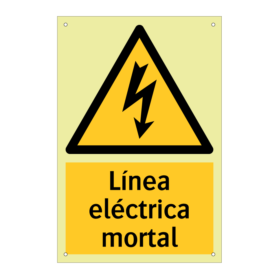 Línea eléctrica mortal