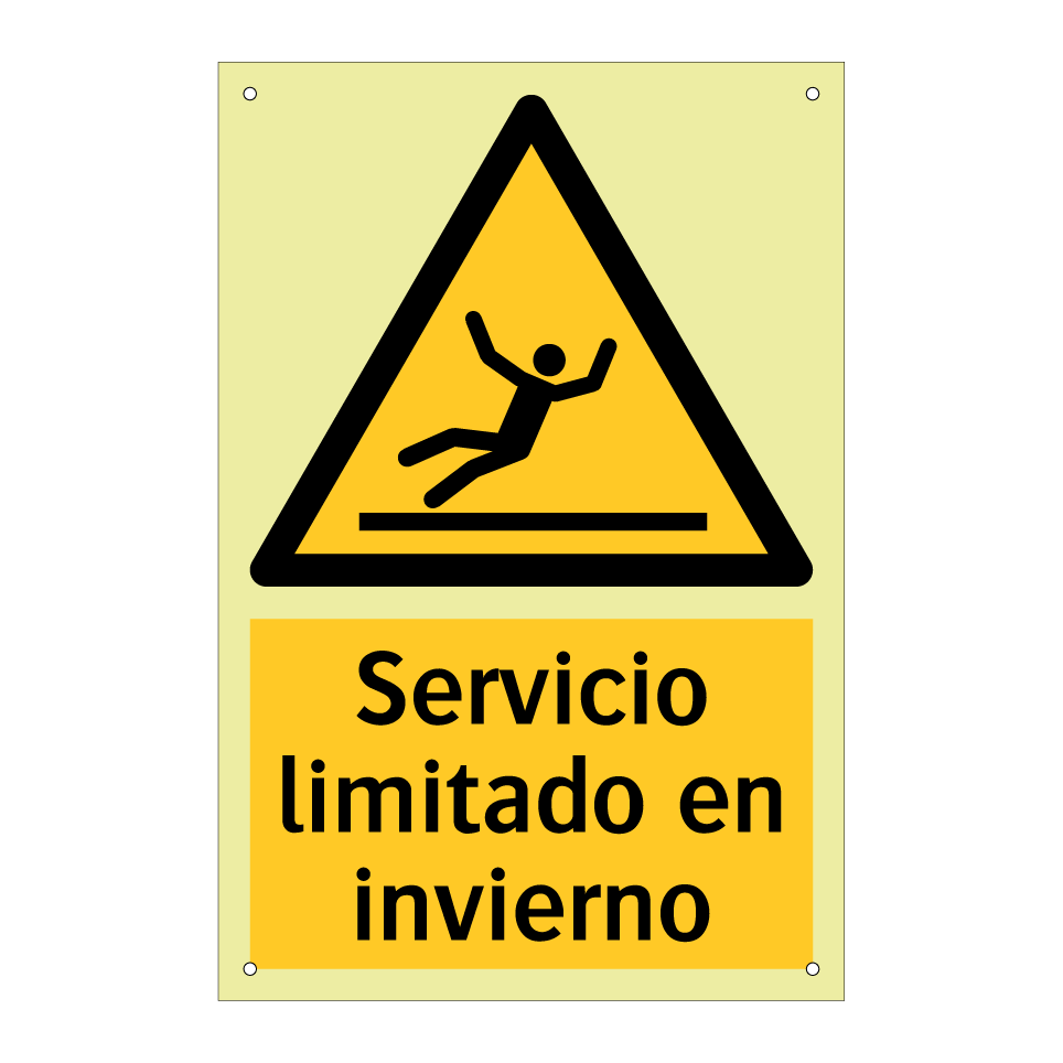 Servicio limitado en invierno