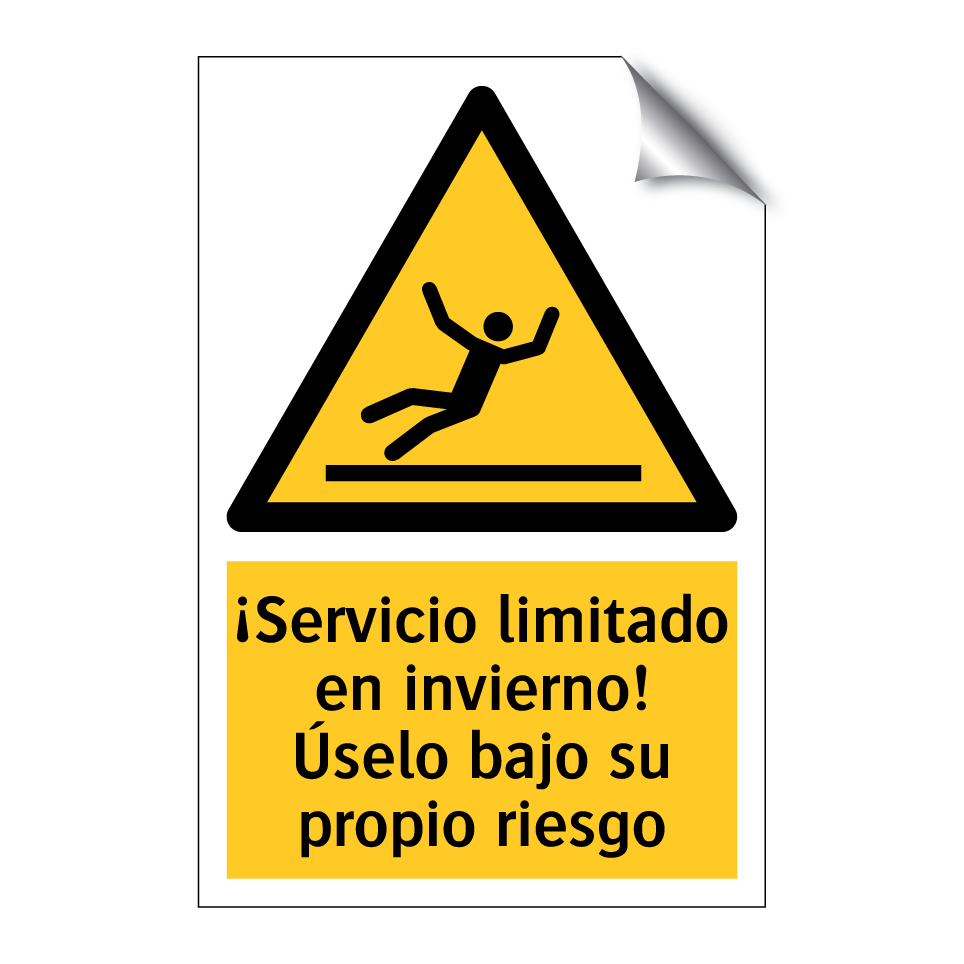 ¡Servicio limitado en invierno! Úselo bajo su propio riesgo