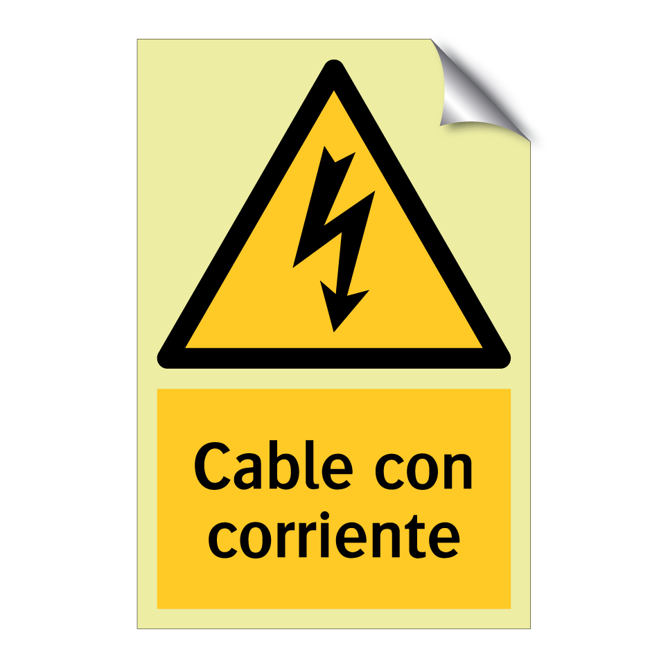 Cable con corriente