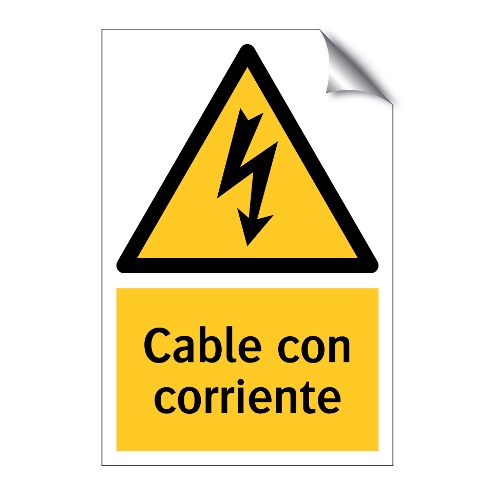 Cable con corriente