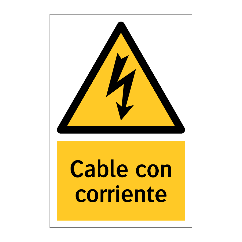 Cable con corriente