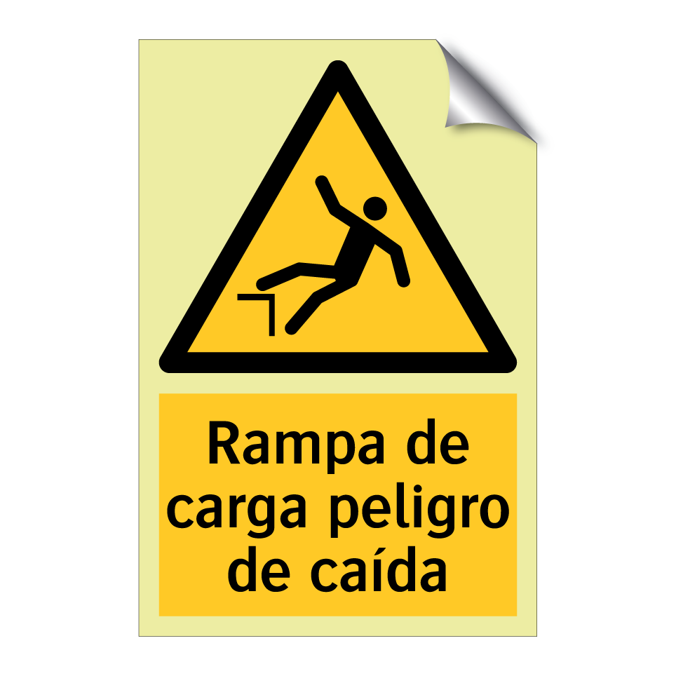 Rampa de carga peligro de caída