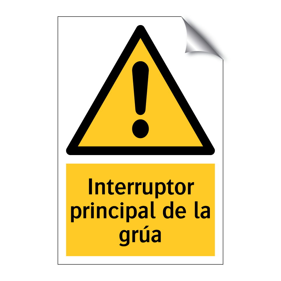 Interruptor principal de la grúa