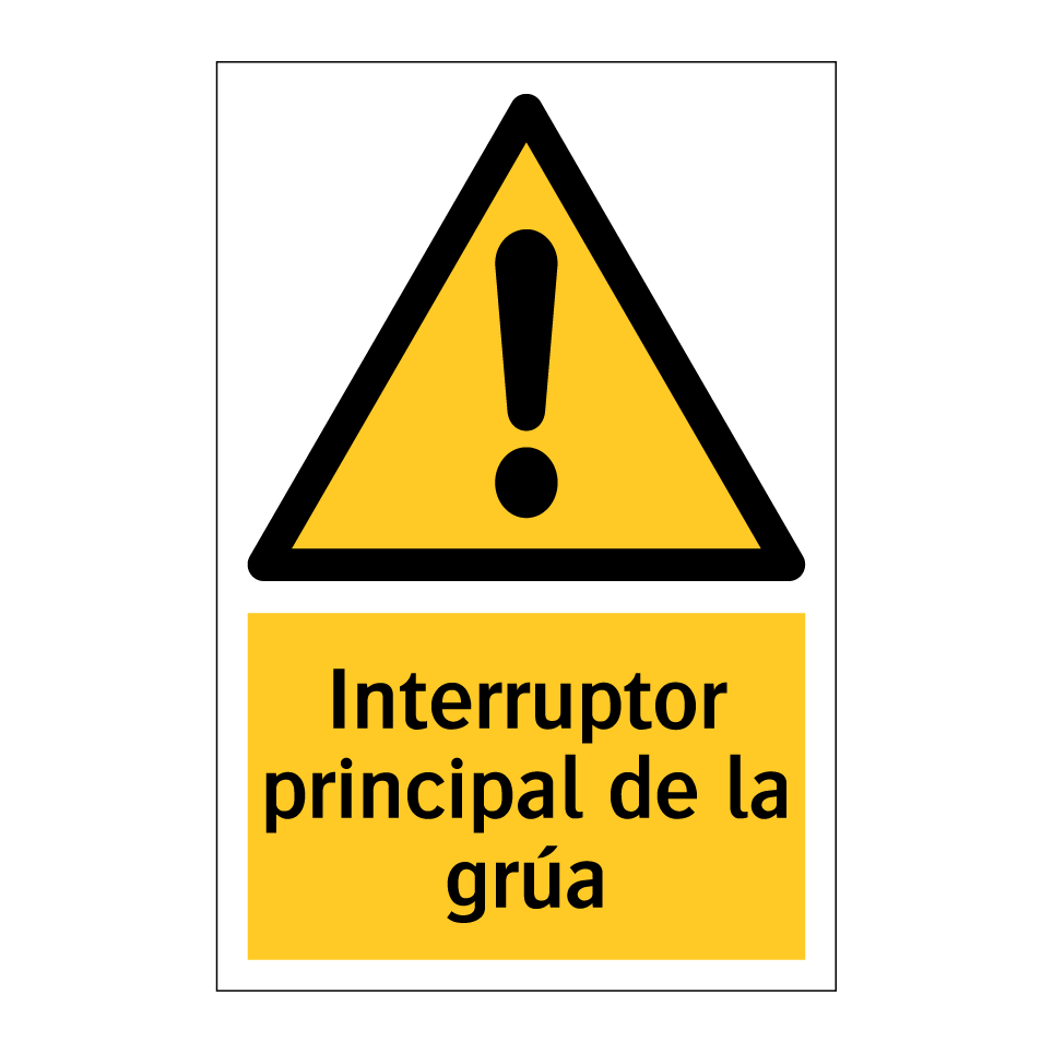 Interruptor principal de la grúa