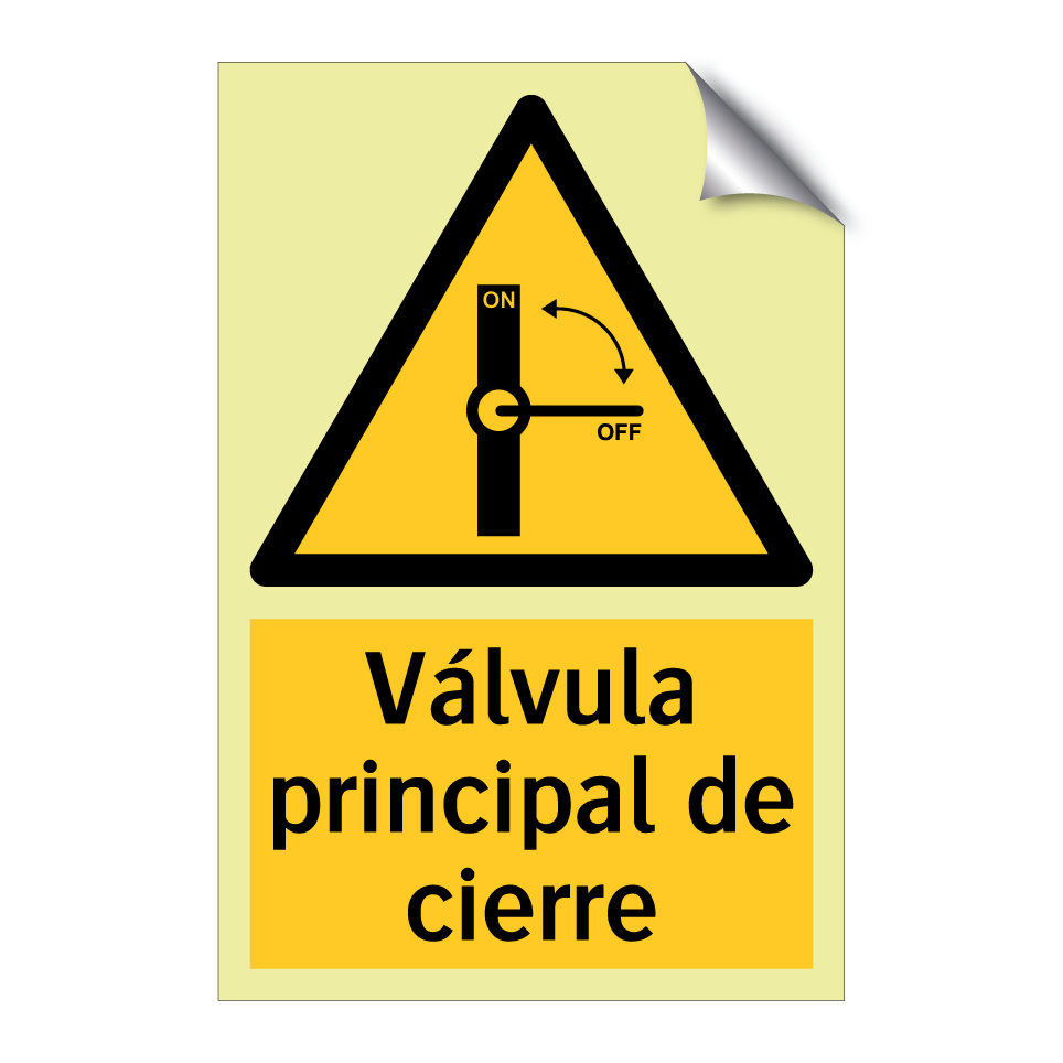 Válvula principal de cierre