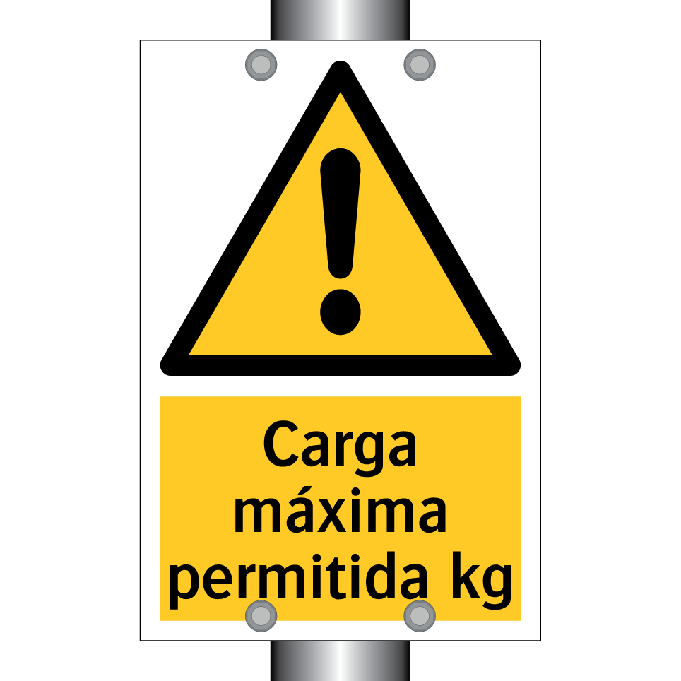 Carga máxima permitida kg