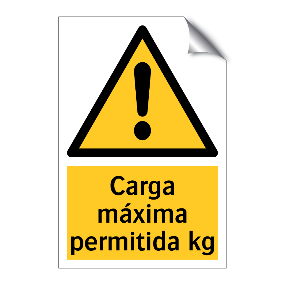 Carga máxima permitida kg