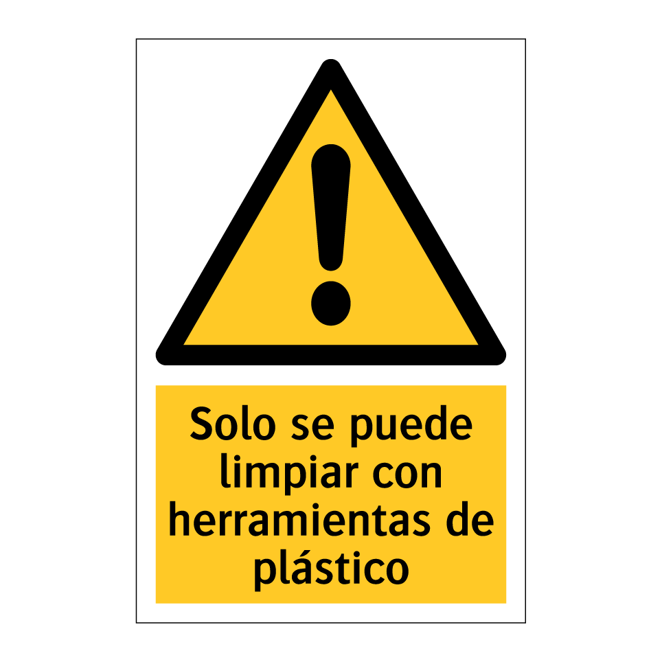 Solo se puede limpiar con herramientas de plástico