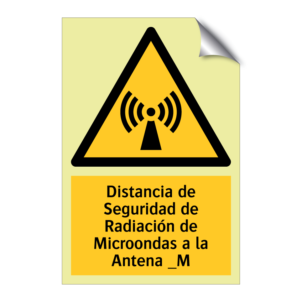 Distancia de Seguridad de Radiación de Microondas a la Antena _M