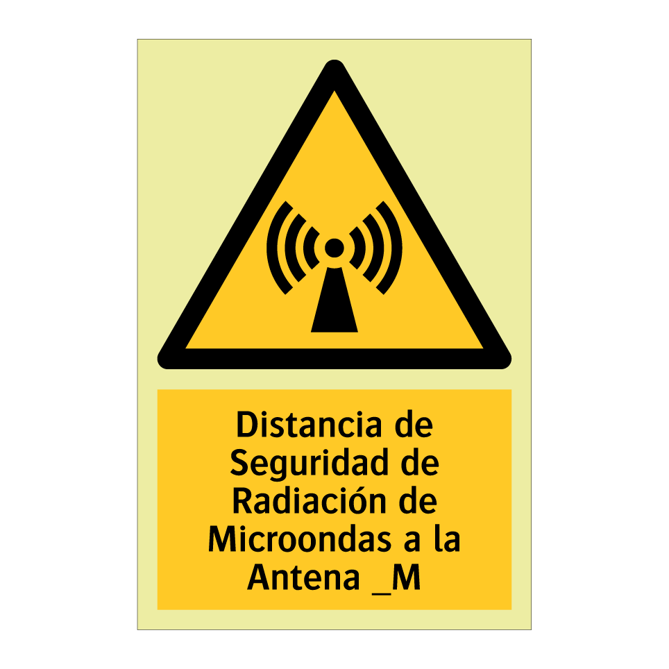 Distancia de Seguridad de Radiación de Microondas a la Antena _M