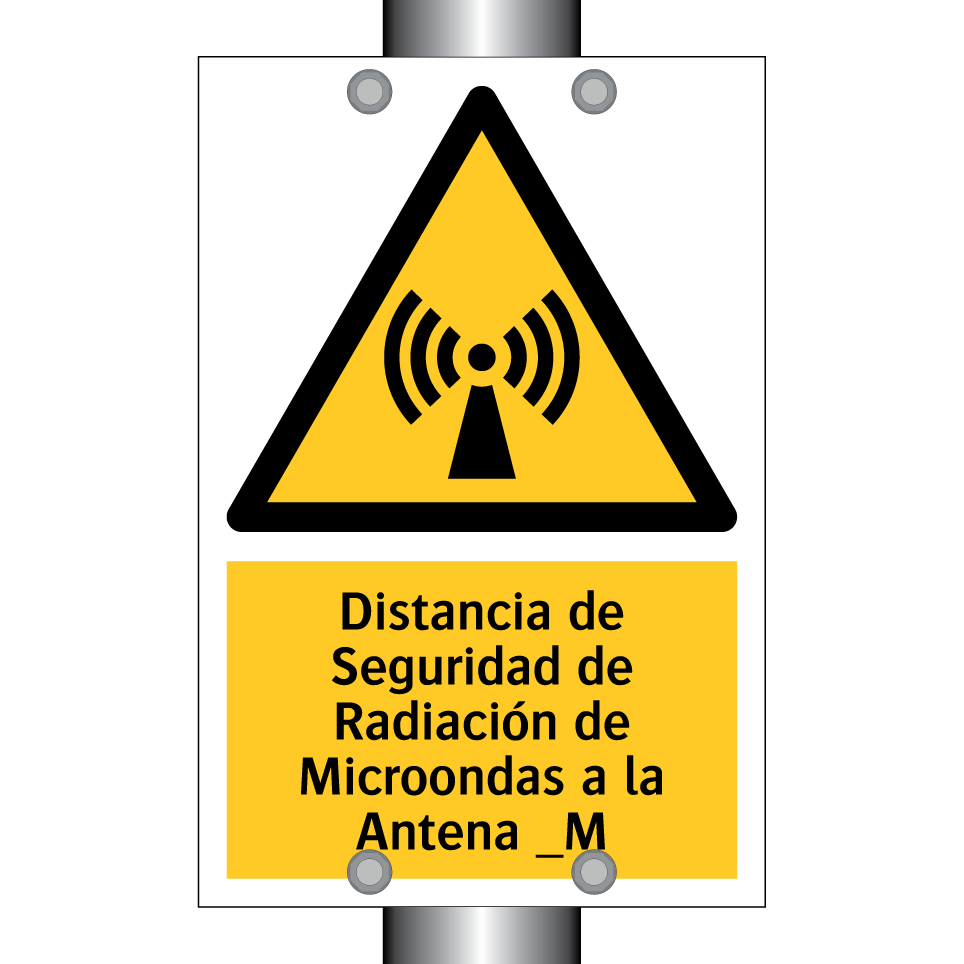 Distancia de Seguridad de Radiación de Microondas a la Antena _M