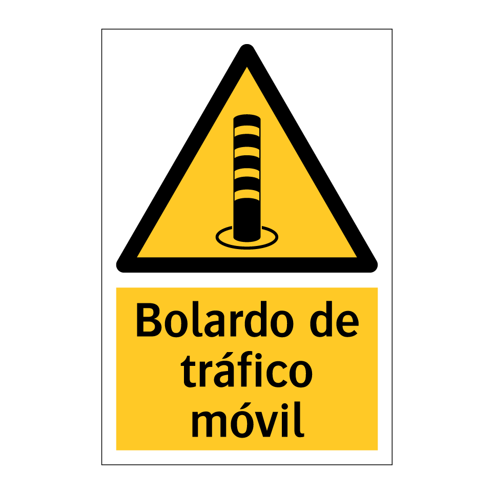 Bolardo de tráfico móvil