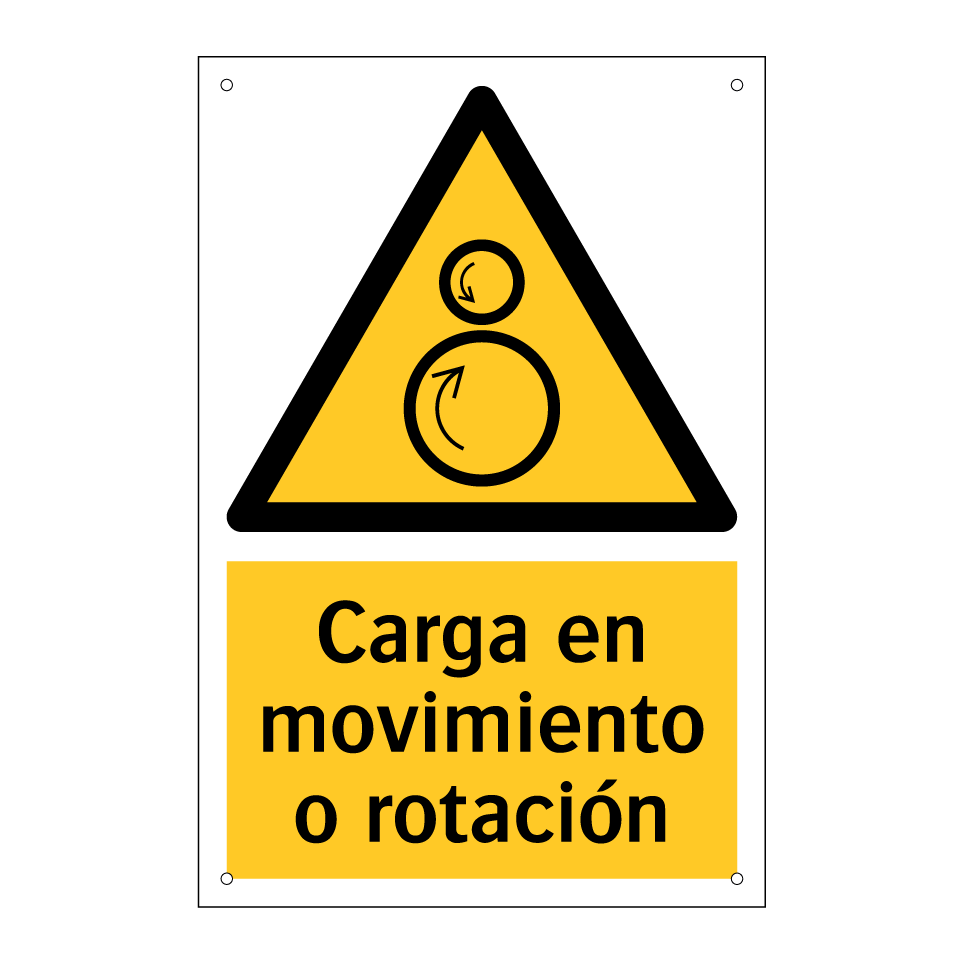 Carga en movimiento o rotación