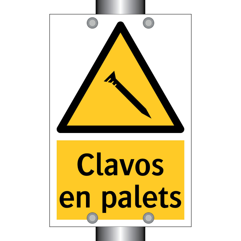 Clavos en palets