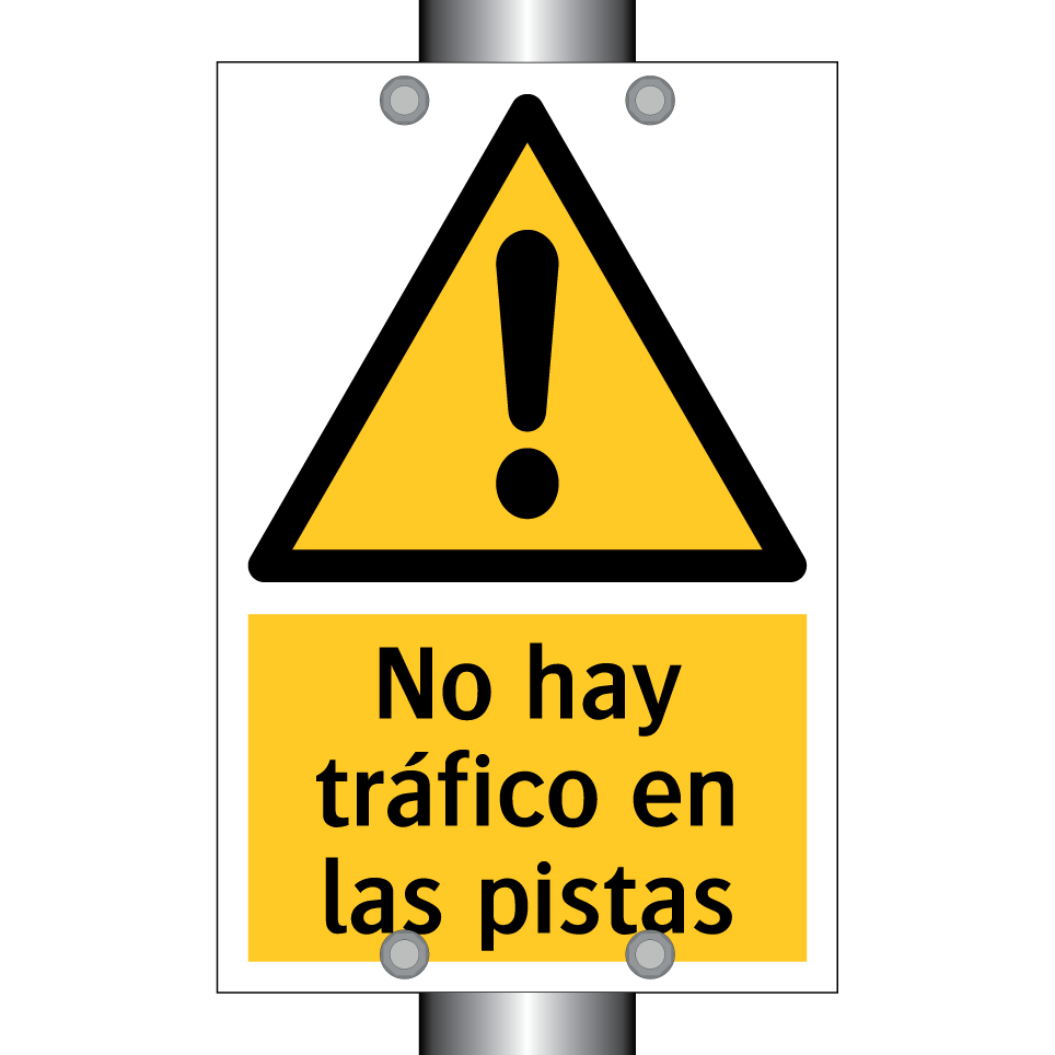 No hay tráfico en las pistas