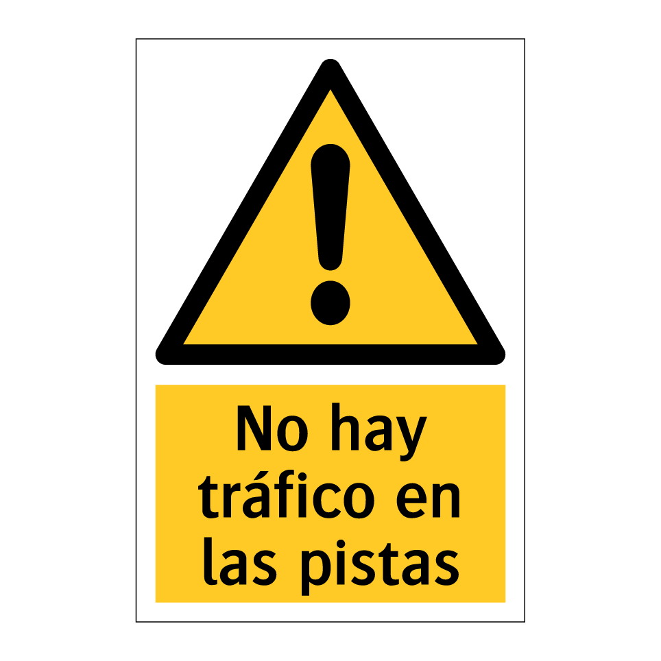 No hay tráfico en las pistas