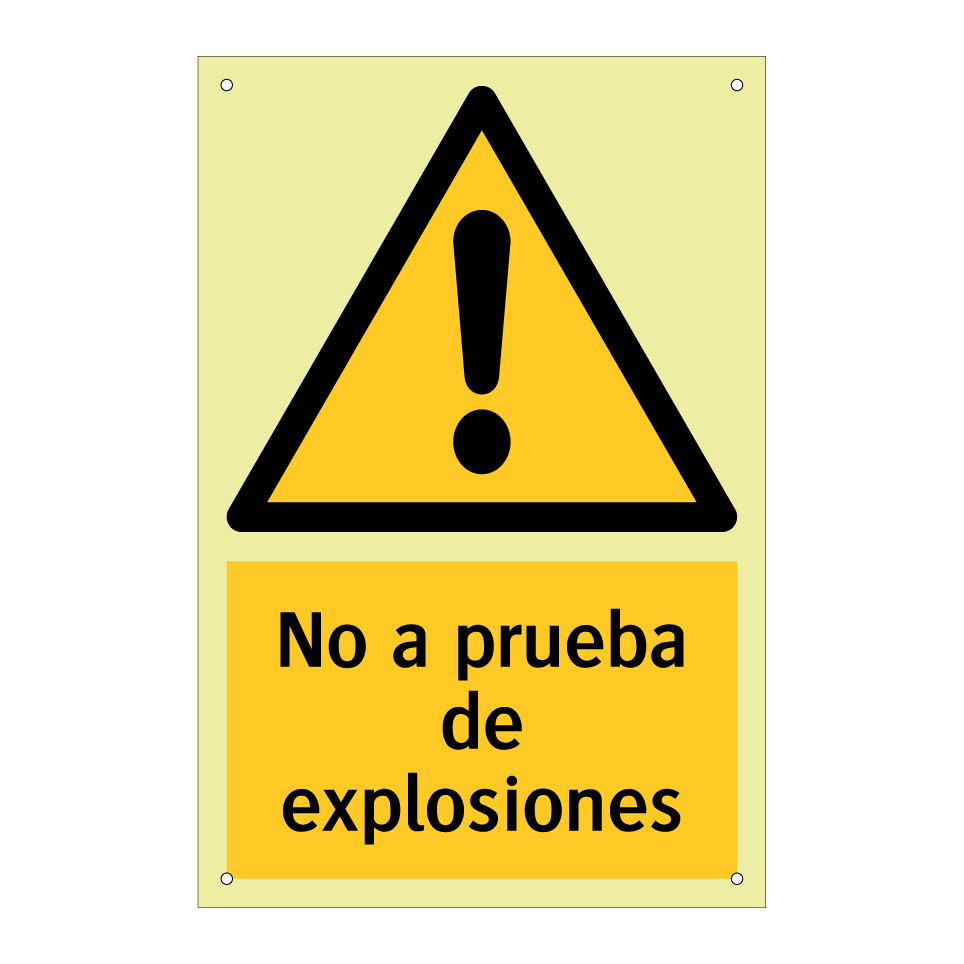 No a prueba de explosiones