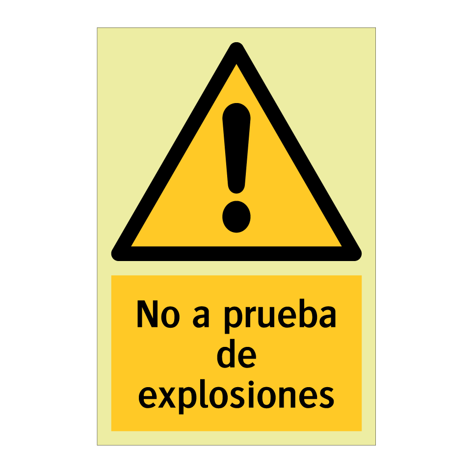 No a prueba de explosiones