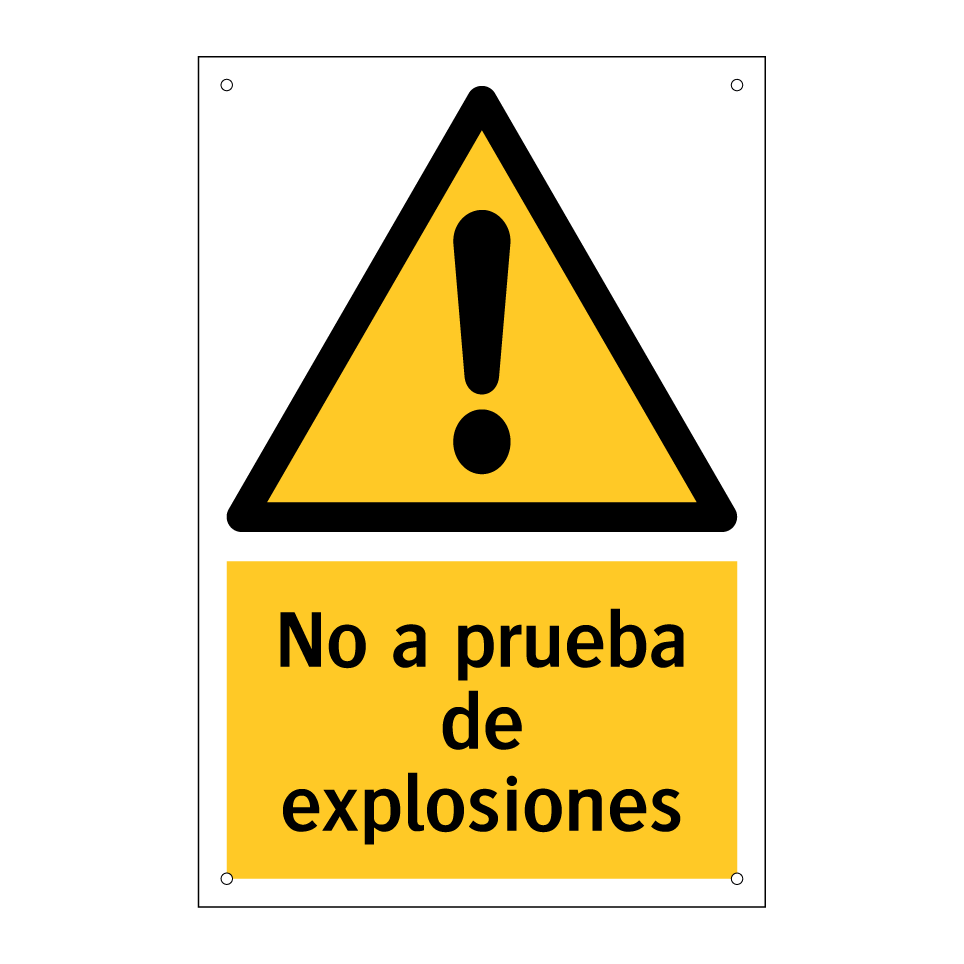 No a prueba de explosiones