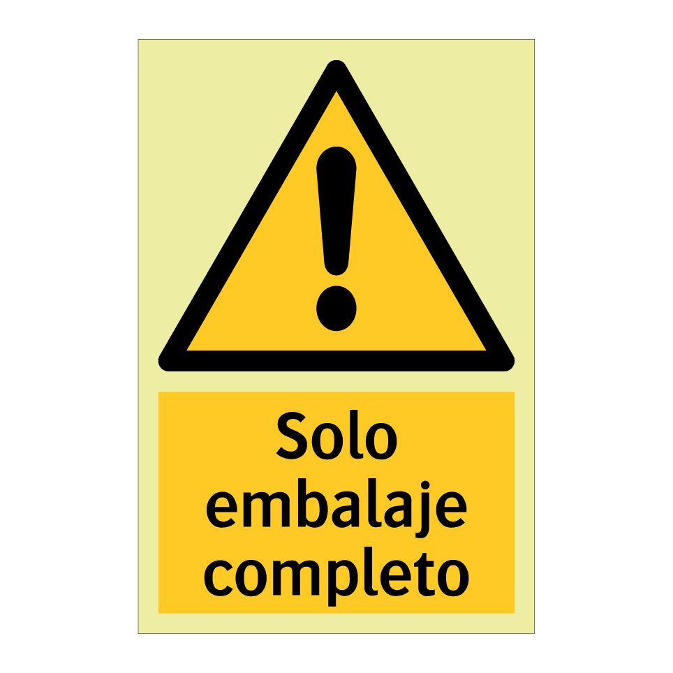 Solo embalaje completo