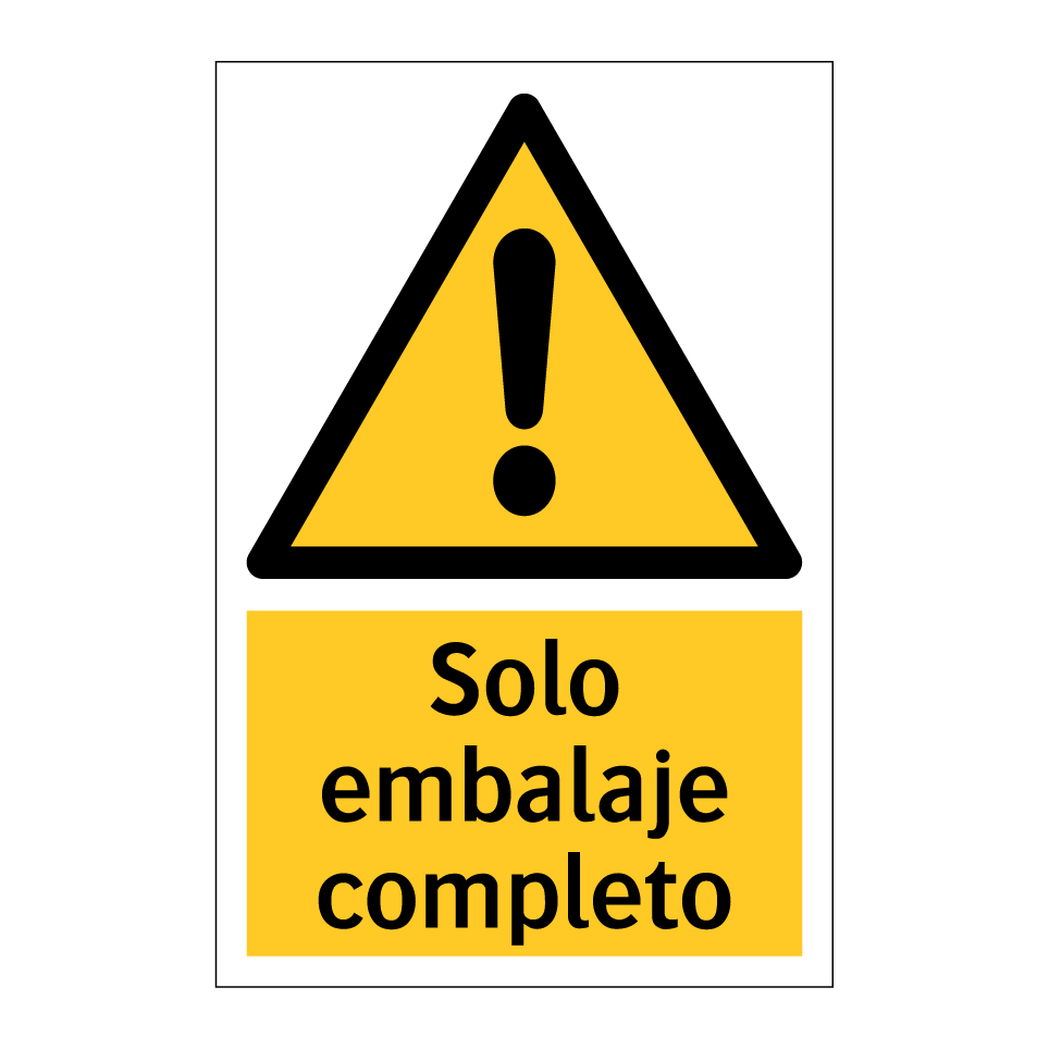 Solo embalaje completo