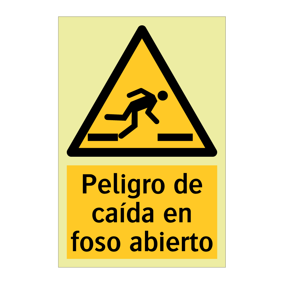 Peligro de caída en foso abierto