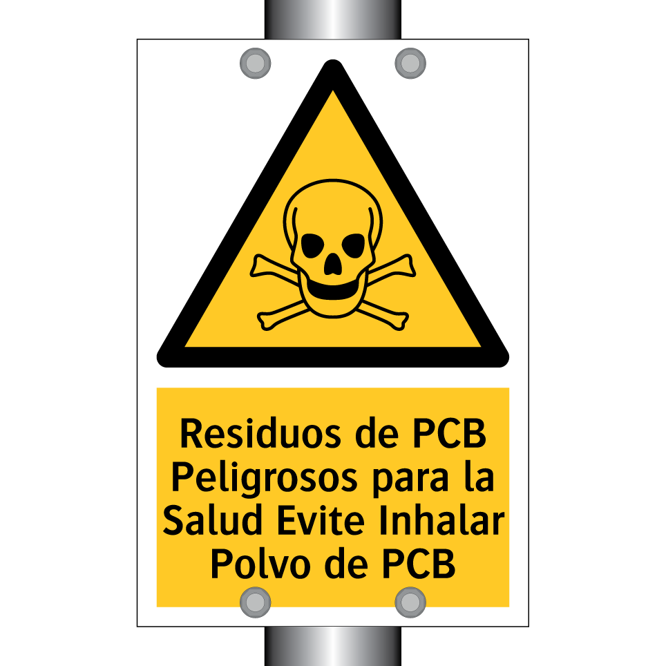 Residuos de PCB Peligrosos para la Salud Evite Inhalar Polvo de PCB