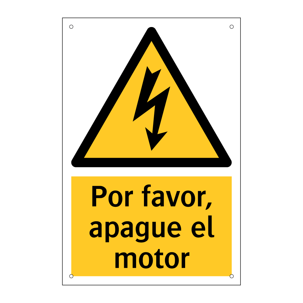 Por favor, apague el motor