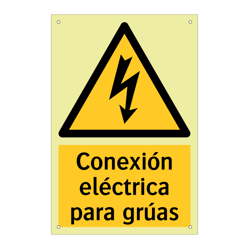 Conexión eléctrica para grúas