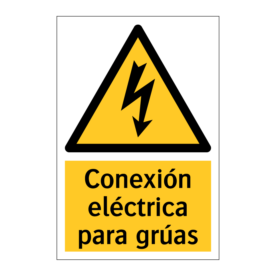 Conexión eléctrica para grúas
