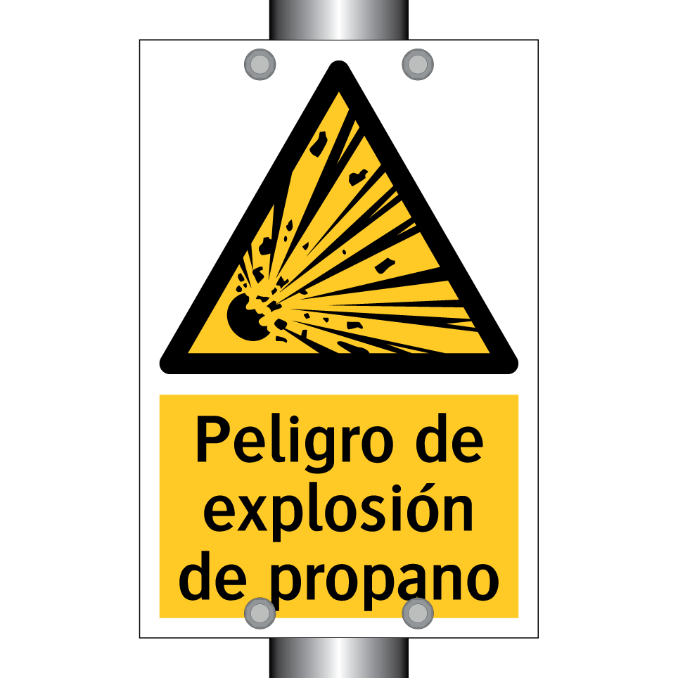Peligro de explosión de propano