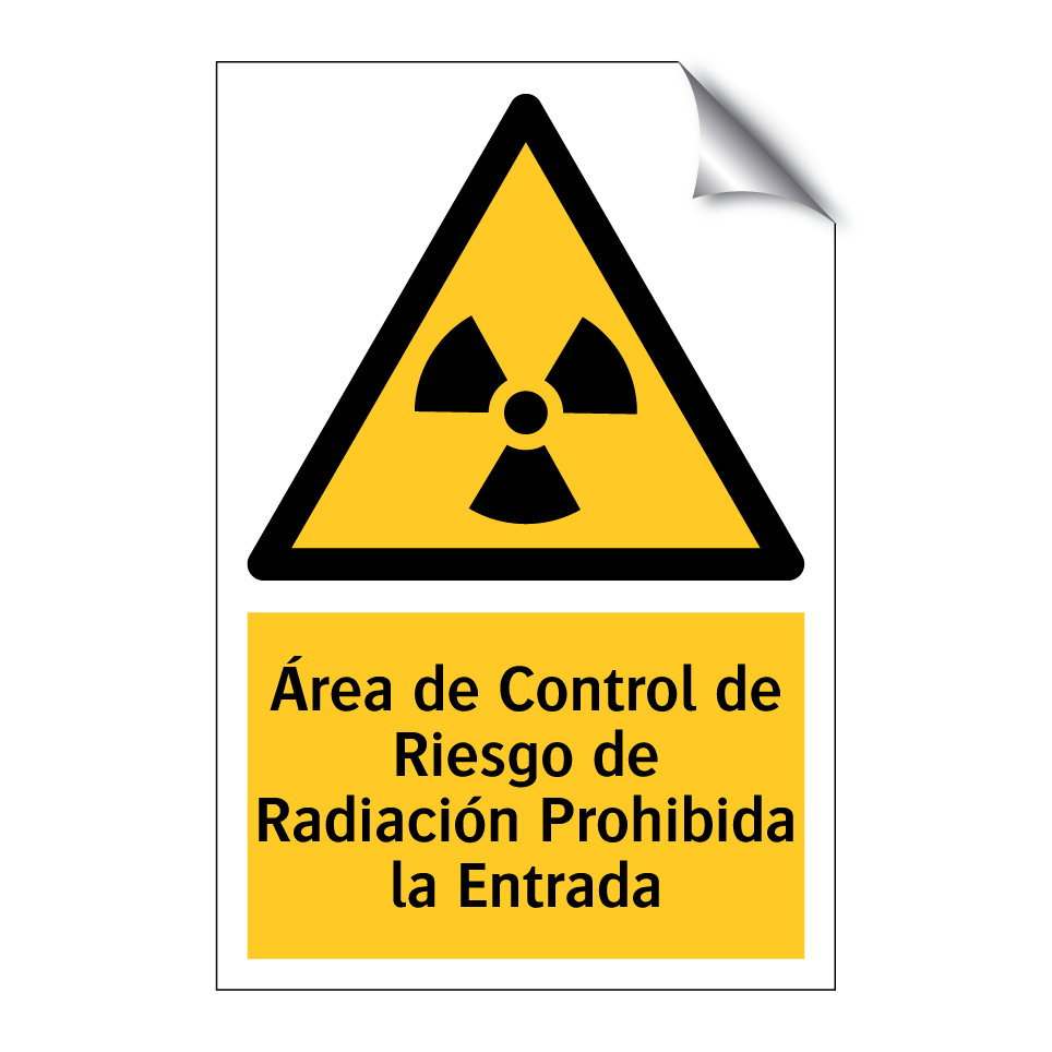 Área de Control de Riesgo de Radiación Prohibida la Entrada