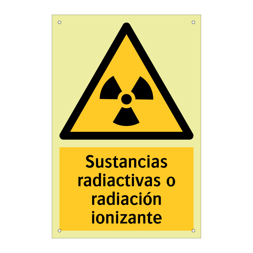 Sustancias radiactivas o radiación ionizante
