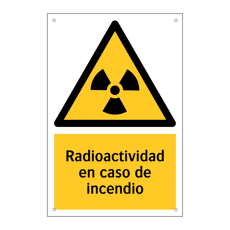 Radioactividad en caso de incendio